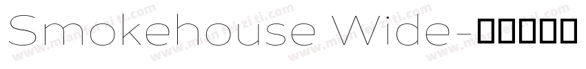 Smokehouse Wide字体转换